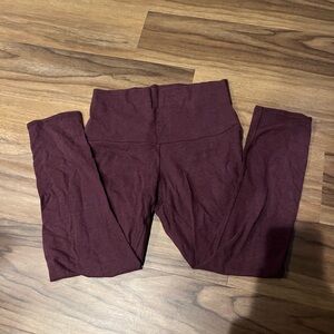 Maroon Lululemon Leggings